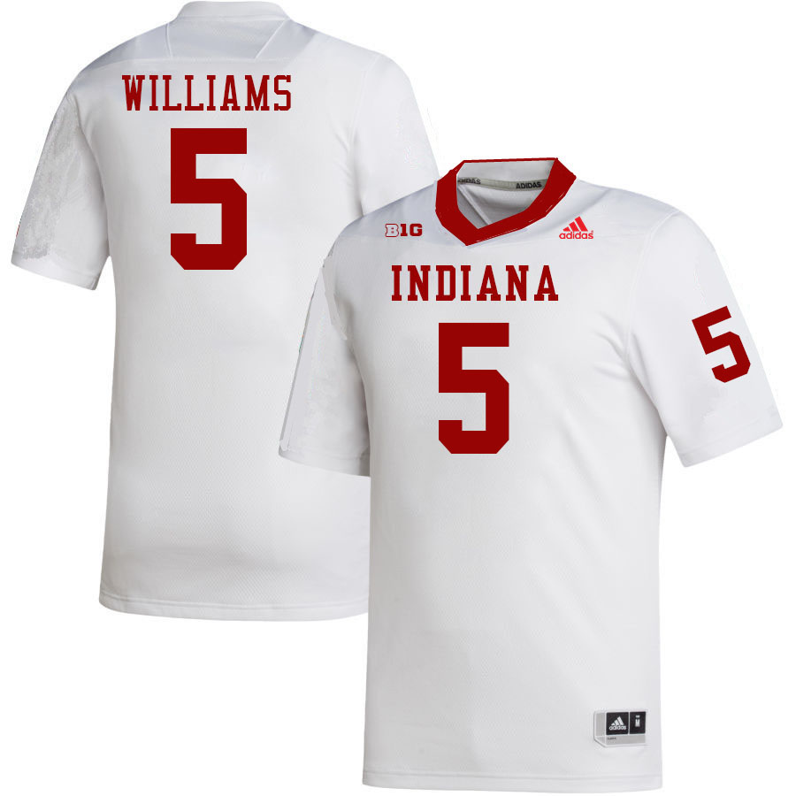 Men #5 Ke'Shawn Williams Indiana Hoosiers College Football Jerseys Stitched-White